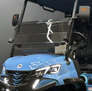 Tilt split windshield