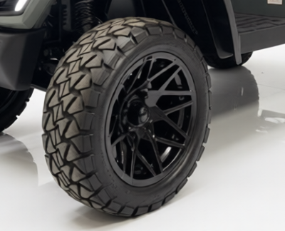36 cm (14") black gloss wheels