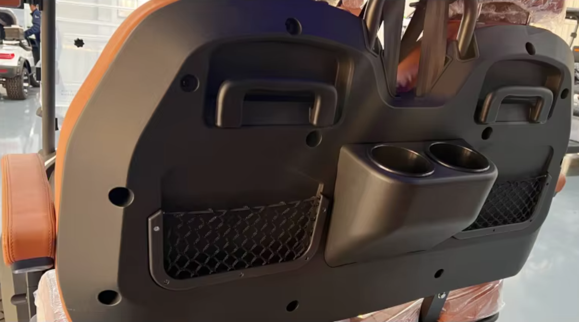 Monaco FF4 rear seat back with cup holders and cargo nets