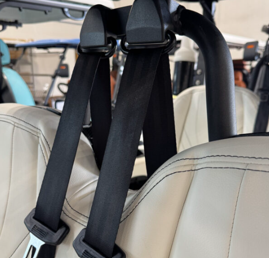 3-point adjustable seat belts